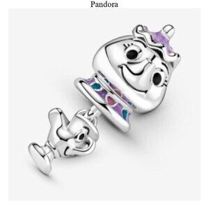 Pandora Disney Beauty and the Beast Mrs. Potts and Chip Dangle Charm
